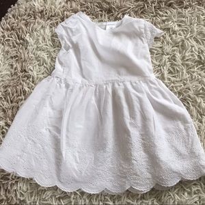 Carters 12 month girls white dress